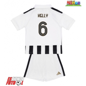 Juventus Lloyd Kelly #6 Primera Equipación Niños 2026-27 Manga Corta (+ Pantalones cortos)